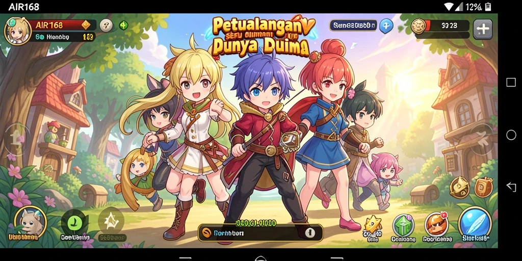Menampilkan gameplay seru dan karakter Anime ikonik.