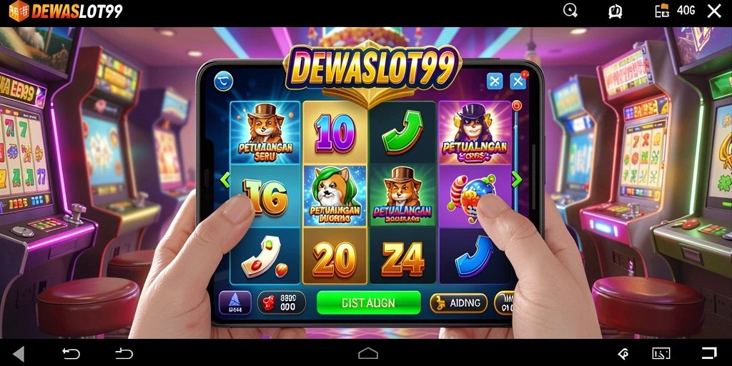 Tampilan gameplay <strong>DEWASLOT99</strong> yang penuh aksi dan warna-warni.