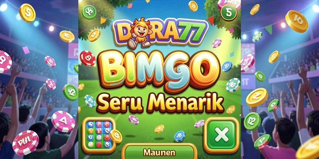 Screenshot DORA77 menampilkan gameplay seru Bingo.