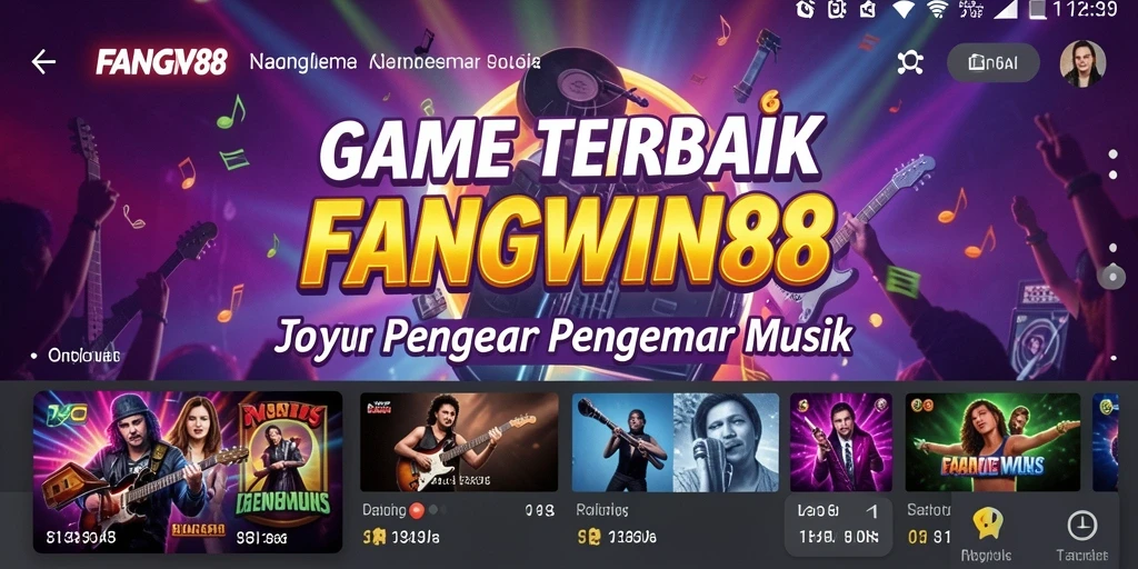 Screenshot gameplay <strong>FANGWIN88</strong> menunjukkan serunya bermain game musik.