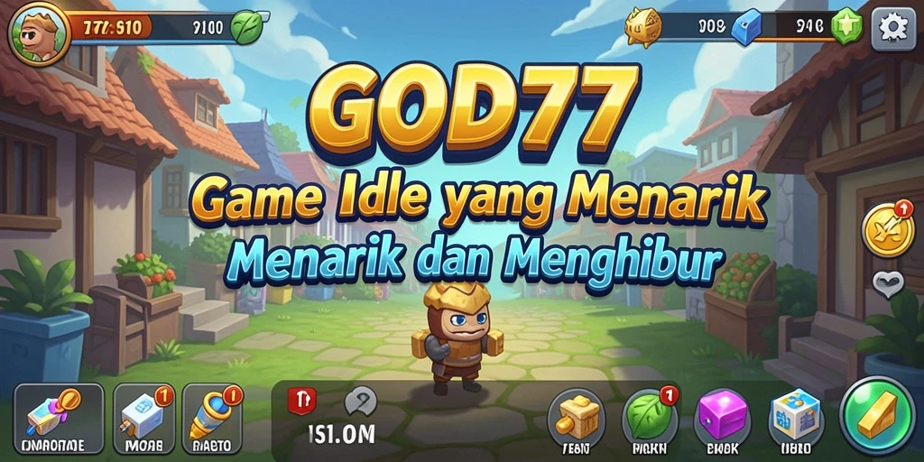 Tampilan utama gameplay GOD77 yang menarik dan interaktif.