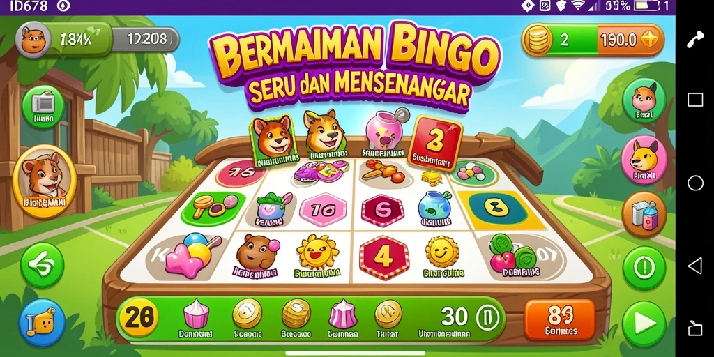 Tangkapan layar dari gameplay Bingo yang mengasyikkan di ID678.