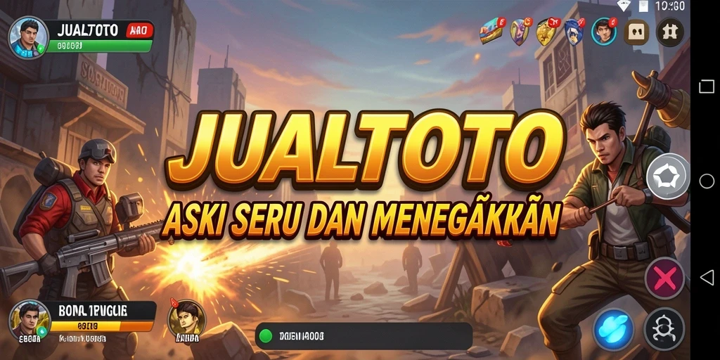 Tampilan gameplay seru dan mendebarkan dari JUALTOTO.