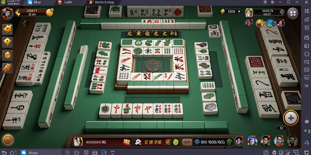 Tampilan gameplay LUSA777 yang menarik dan interaktif dalam Mahjong.