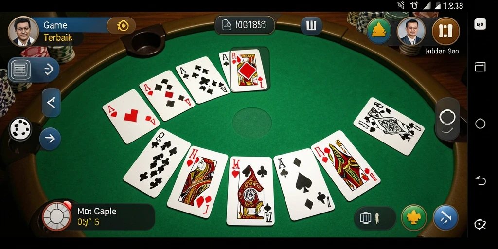 Screenshot gameplay MDG188 yang menunjukkan aksi seru permainan Gaple.