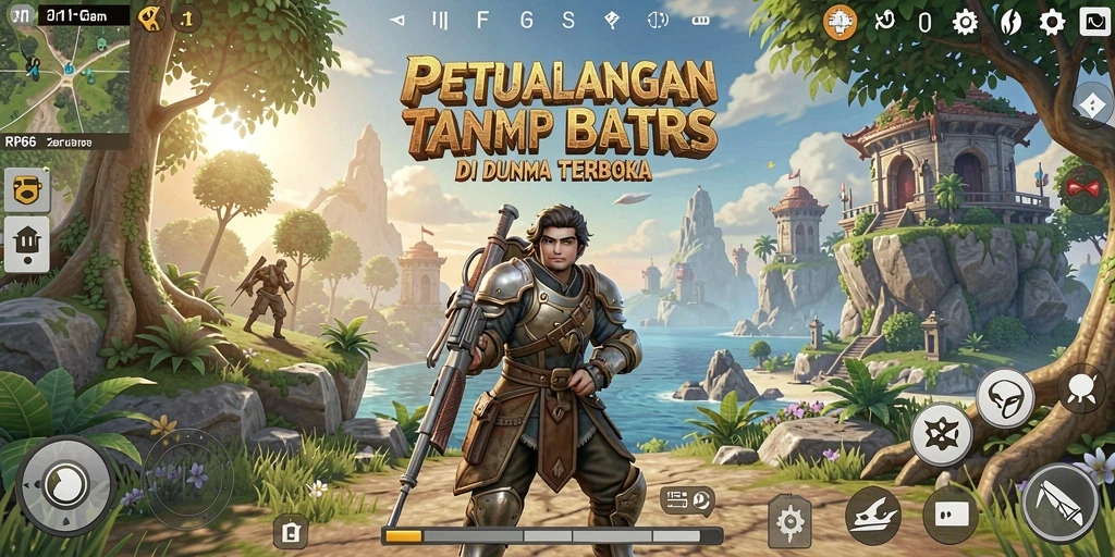 Tangkapan layar gameplay RP66 menampilkan eksplorasi dunia terbuka yang menakjubkan.