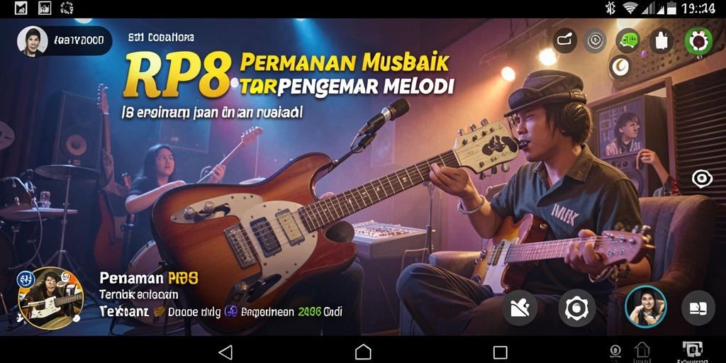 Tampilan gameplay RP8 yang menampilkan pengalaman menyanyi dan bermain musik.