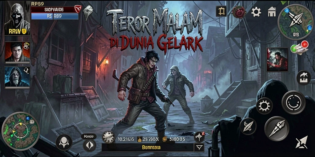 Screenshot utama RR89 menampilkan suasana gameplay penuh ketegangan.