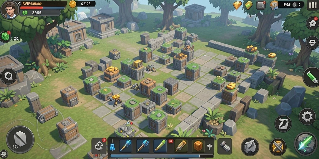 Gameplay seru dan menarik dalam Tower Defense RVIP2.