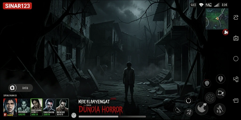 Tampilan gameplay SINAR123 yang menegangkan dan menyeramkan.