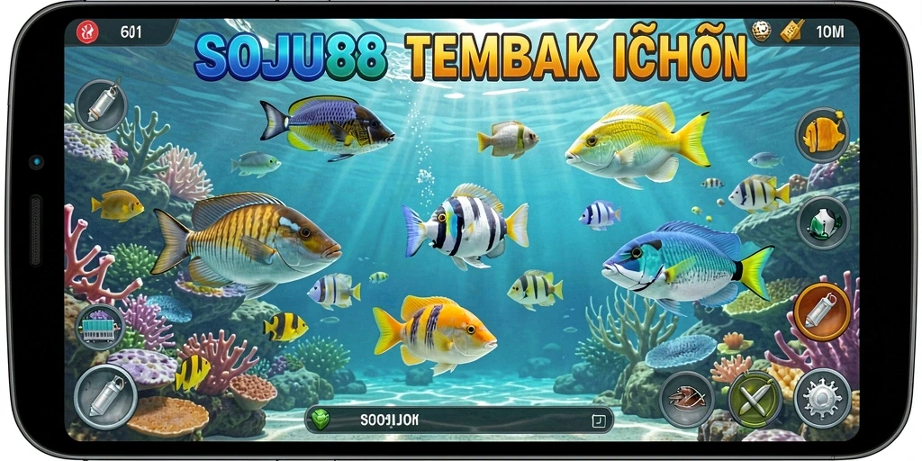 Gameplay seru dalam game Tembak Ikan SOJU88.