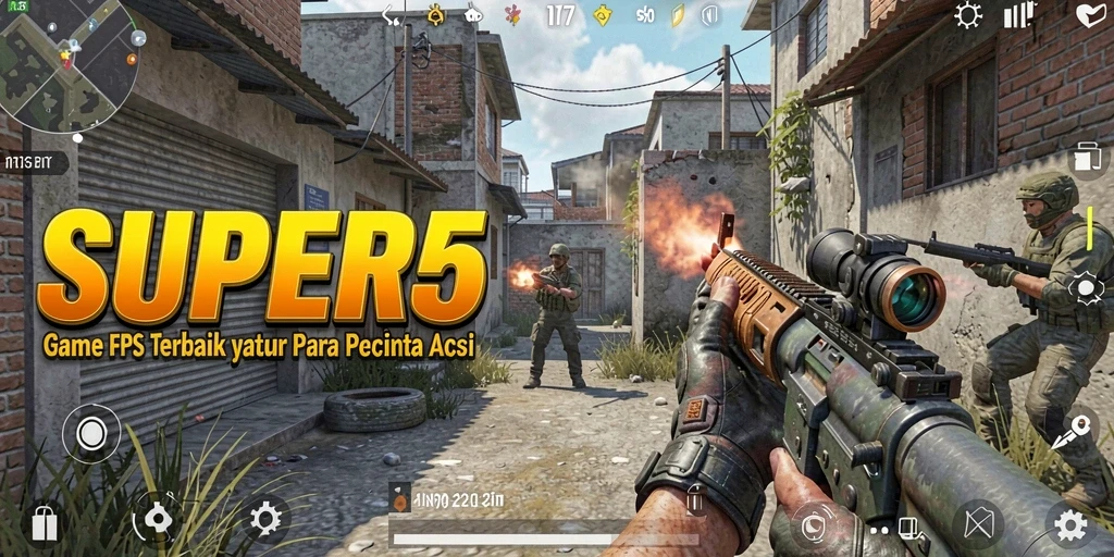 Screenshot dari gameplay SUPER5 yang penuh aksi dan menegangkan.