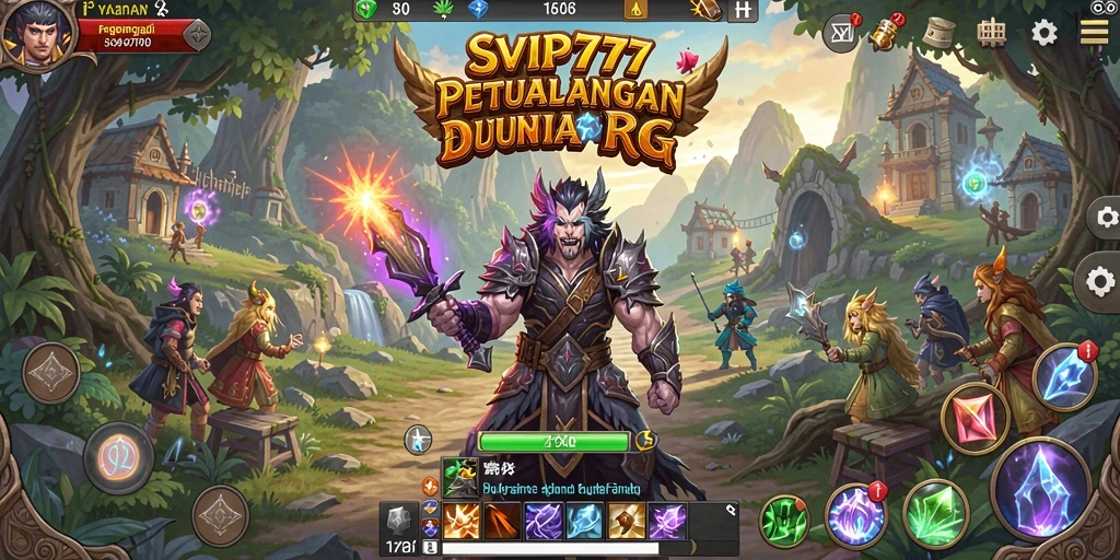 Tangkapan layar SVIP777 menunjukkan aksi pertarungan RPG yang seru.