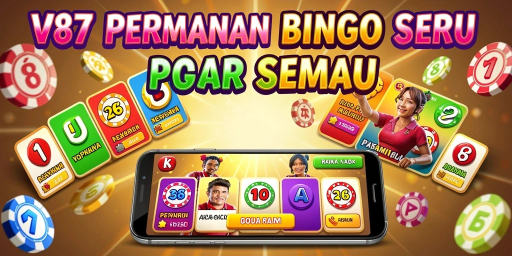 Tangkapan layar V87 menampilkan gameplay Bingo yang mendebarkan.